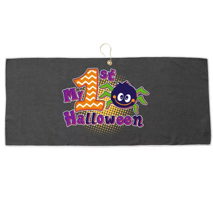 My First Halloween Cute Spider Large Microfiber Waffle Golf Towel