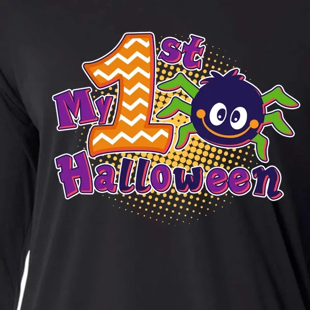 My First Halloween Cute Spider Cooling Performance Long Sleeve Crew