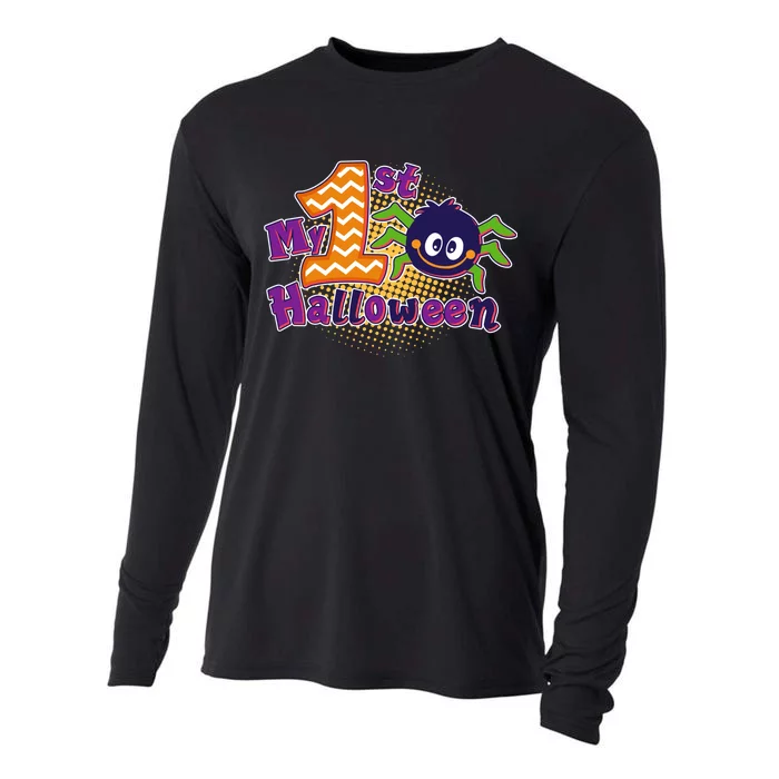 My First Halloween Cute Spider Cooling Performance Long Sleeve Crew