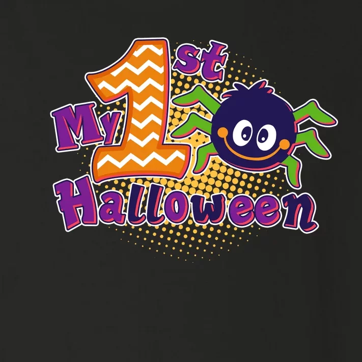 My First Halloween Cute Spider Toddler Long Sleeve Shirt