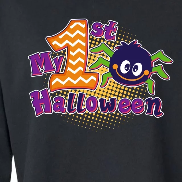 My First Halloween Cute Spider Cropped Pullover Crew