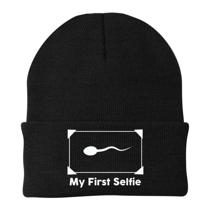 My First Selfie Funny Parody Knit Cap Winter Beanie