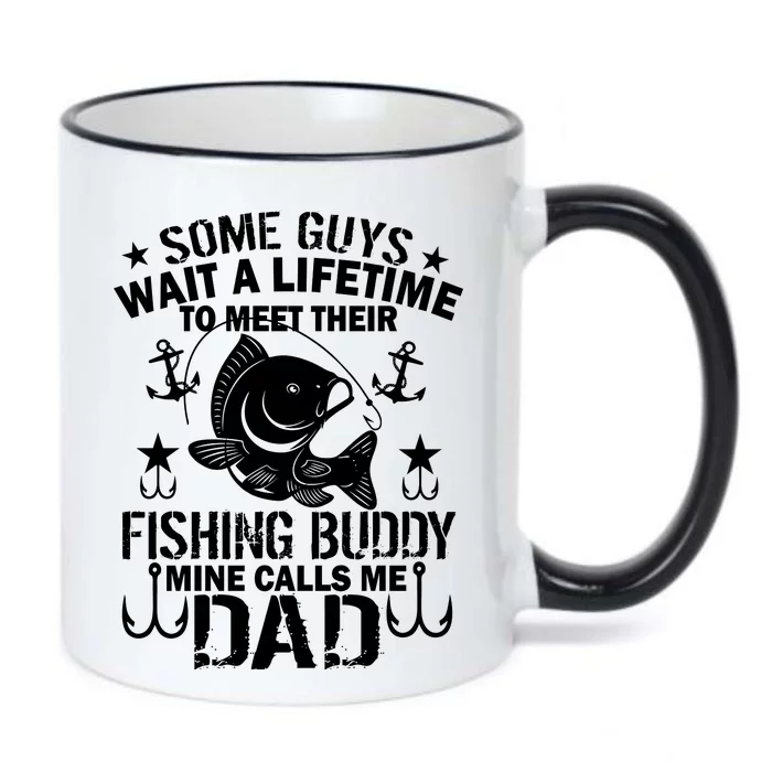 My Fishing Buddy Calls Me Dad Black Color Changing Mug