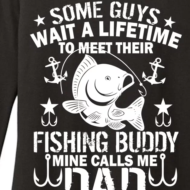 My Fishing Buddy Calls Me Dad Womens CVC Long Sleeve Shirt