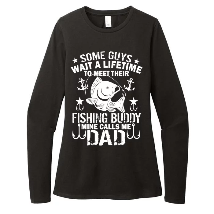 My Fishing Buddy Calls Me Dad Womens CVC Long Sleeve Shirt