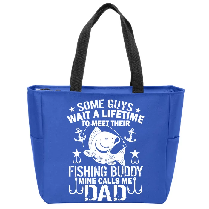 My Fishing Buddy Calls Me Dad Zip Tote Bag