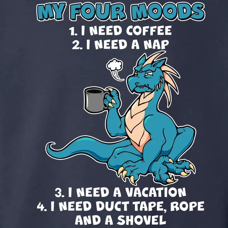 My Four Moods Cranky Coffee Dragon Toddler Hoodie