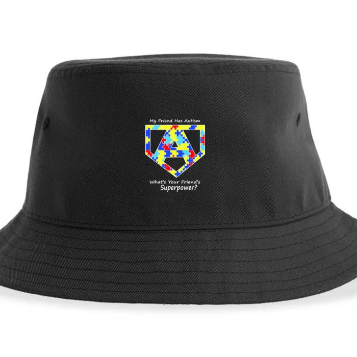 My Friend Has Autism What's Your Friend's Superpower? Sustainable Bucket Hat