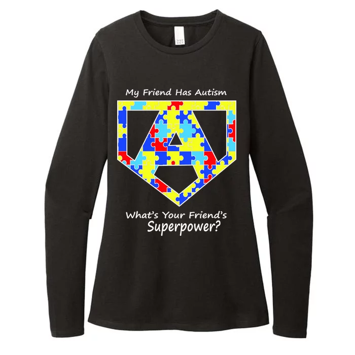 My Friend Has Autism What's Your Friend's Superpower? Womens CVC Long Sleeve Shirt