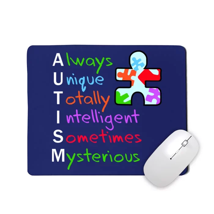 My Gift Is Autism: Always Unique Totally Intelligent Sometime Mysterious Puzzle Mousepad