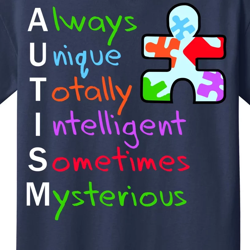 My Gift Is Autism: Always Unique Totally Intelligent Sometime Mysterious Puzzle Kids T-Shirt