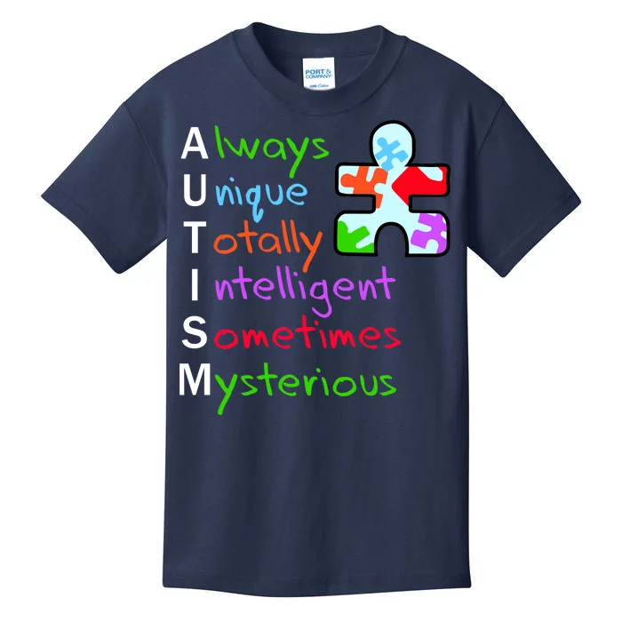 My Gift Is Autism: Always Unique Totally Intelligent Sometime Mysterious Puzzle Kids T-Shirt