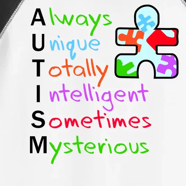 My Gift Is Autism: Always Unique Totally Intelligent Sometime Mysterious Puzzle Toddler Fine Jersey T-Shirt