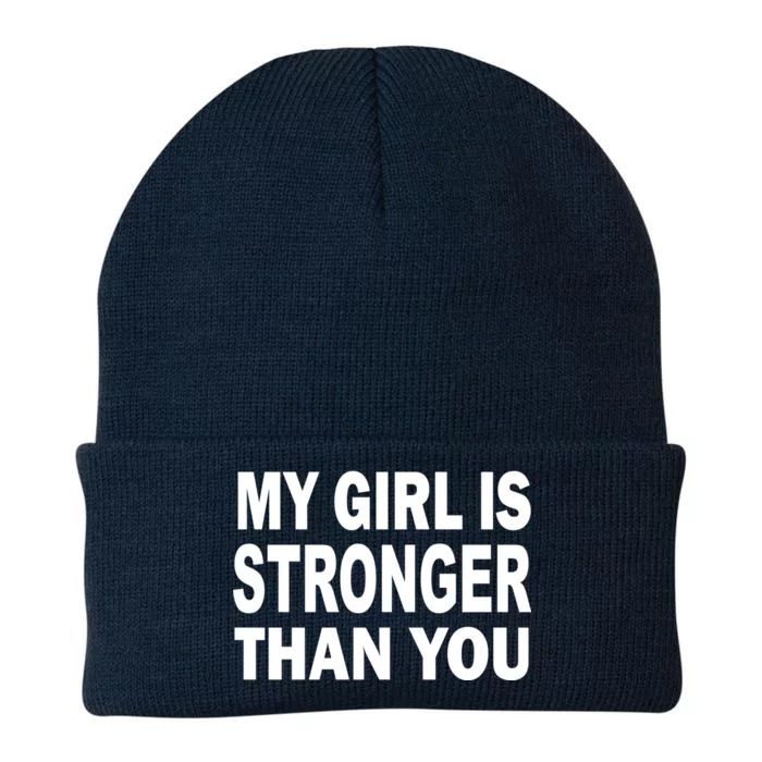 My Girl Is Stronger Than You Knit Cap Winter Beanie