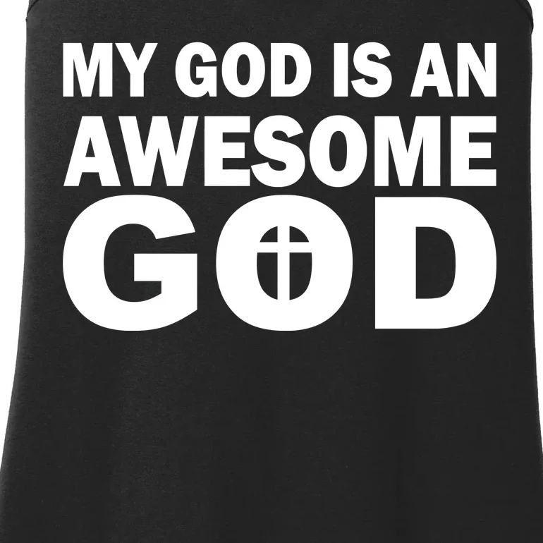 My God Is An Awesome God Jesus Ladies Essential Tank