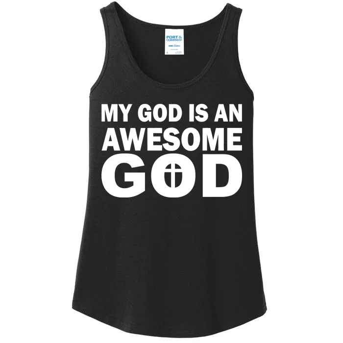 My God Is An Awesome God Jesus Ladies Essential Tank