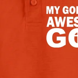 My God Is An Awesome God Dry Zone Grid Performance Polo