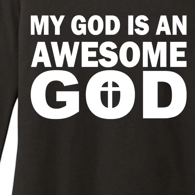 My God Is An Awesome God Womens CVC Long Sleeve Shirt