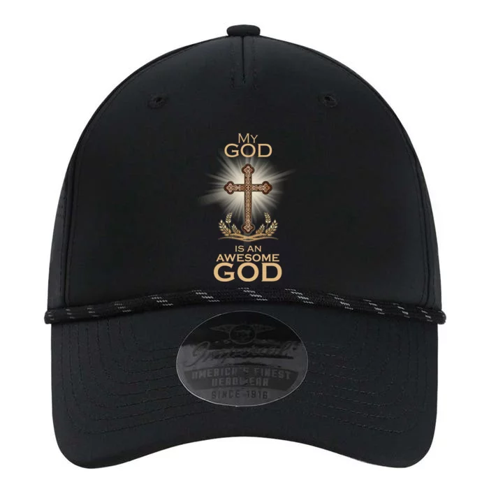 My God Is An Awesome God Vintage Cross Performance The Dyno Cap