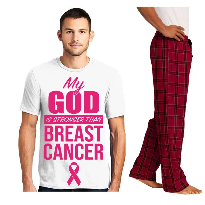 My God Is Stronger Than Breast Cancer Pajama Set