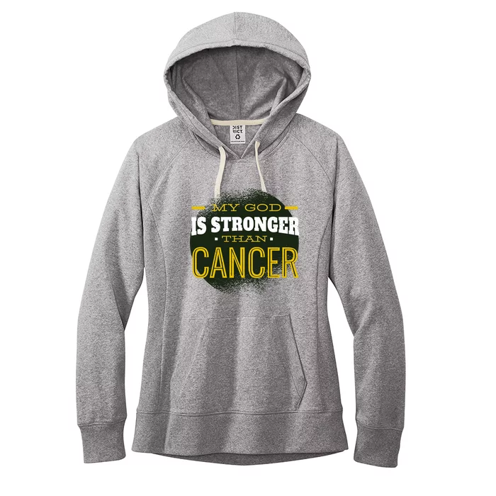 My God Is Stronger Than Cancer Women's Fleece Hoodie