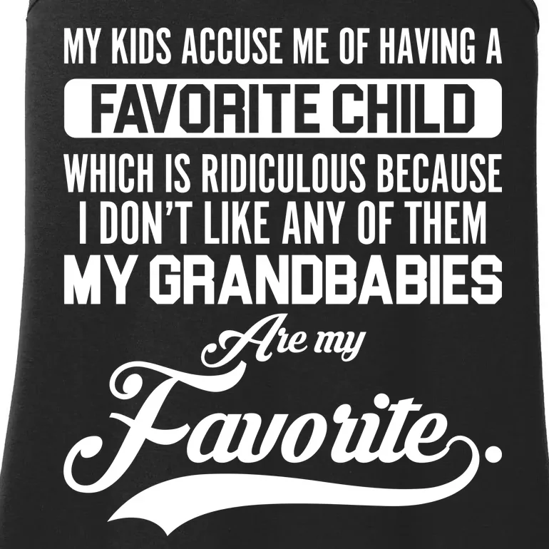 My Grandbabies Are My Favorite - Gift For Grandpa & Grandma Ladies Essential Tank