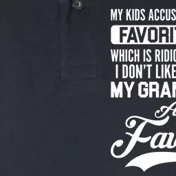 My Grandbabies Are My Favorite - Gift For Grandpa & Grandma Softstyle Adult Sport Polo