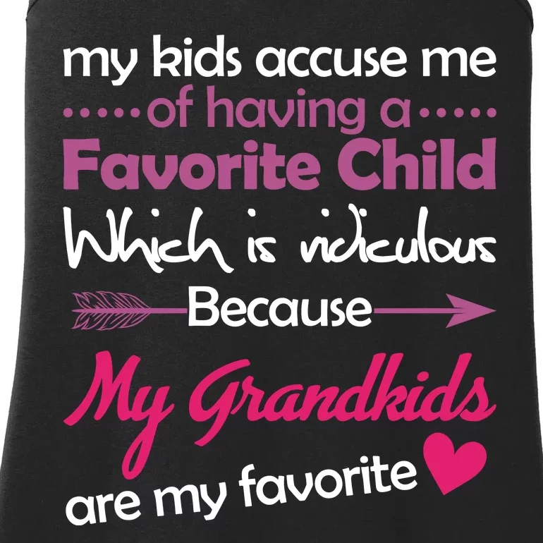 My Grandkids Are My Favorite Child Ladies Essential Tank