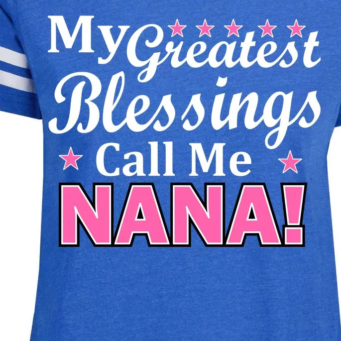 My Greatest Blessings Call Me Nana Enza Ladies Jersey Football T-Shirt