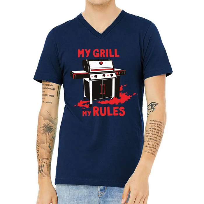 My Grill My Rules V-Neck T-Shirt