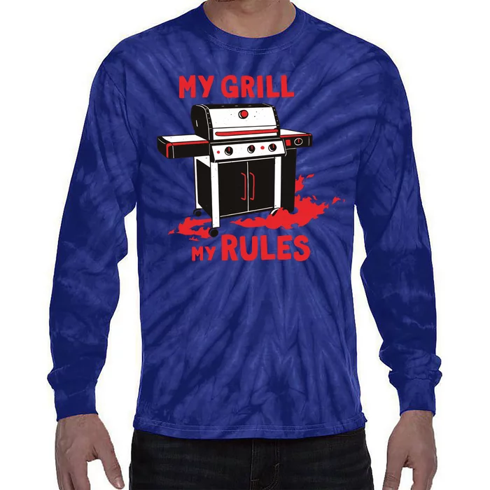 My Grill My Rules Tie-Dye Long Sleeve Shirt