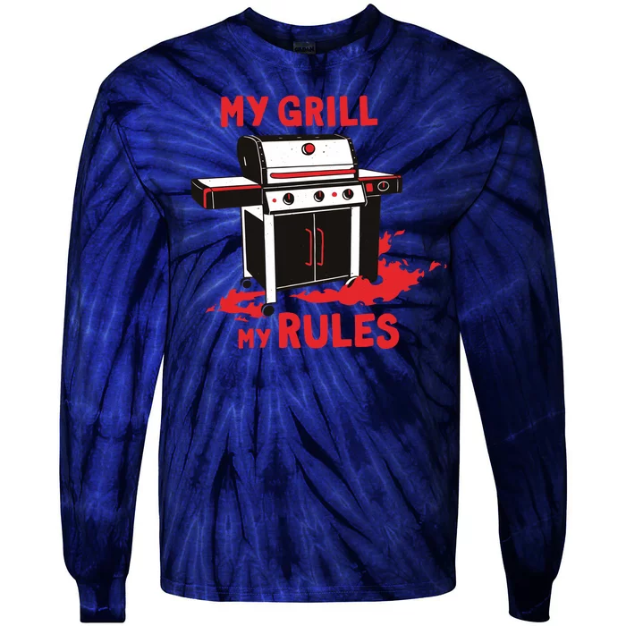 My Grill My Rules Tie-Dye Long Sleeve Shirt