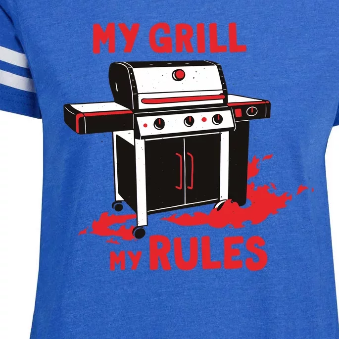 My Grill My Rules Enza Ladies Jersey Football T-Shirt