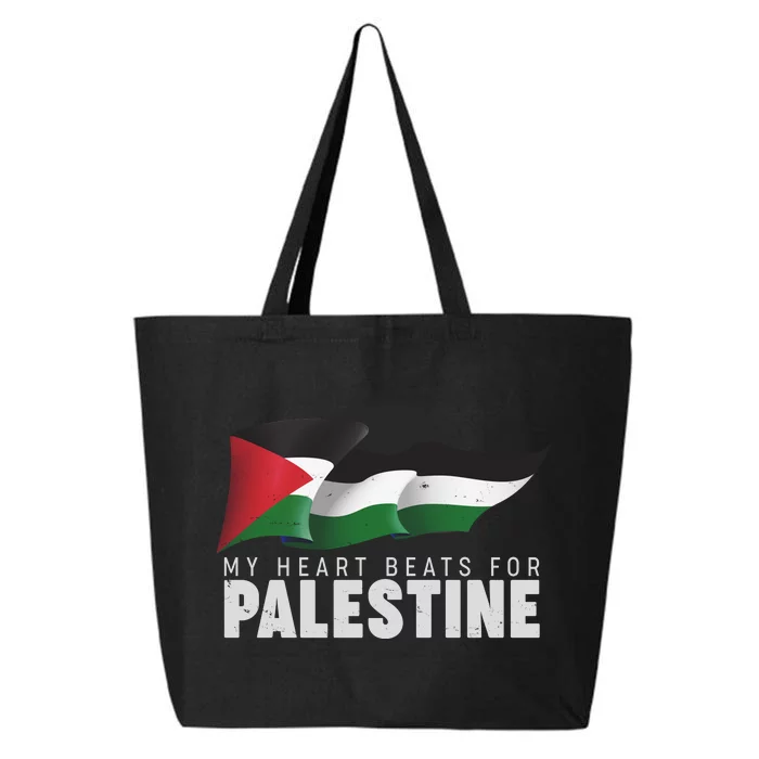 My Heart Beats For Palestine 25L Jumbo Tote