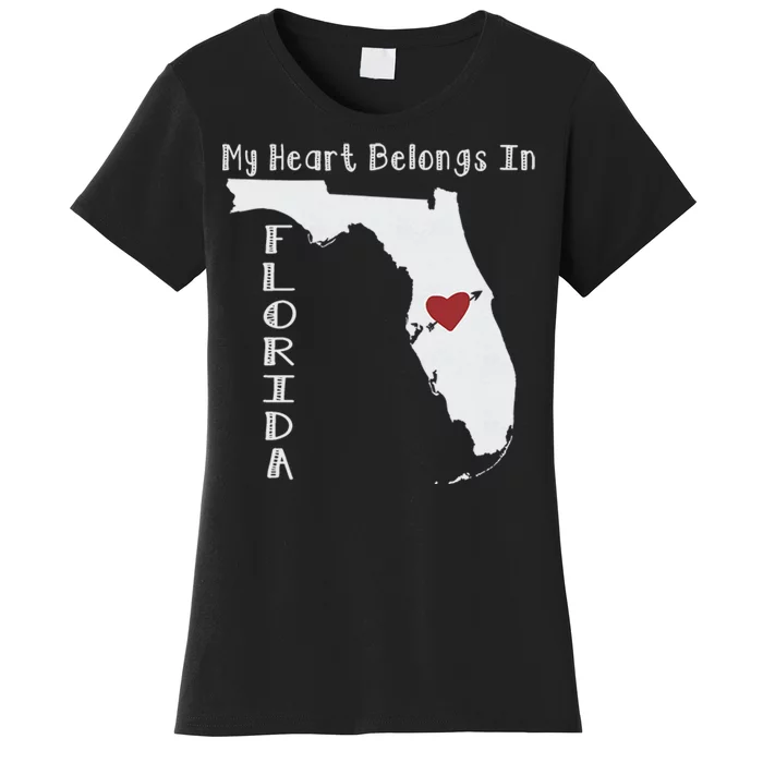 My Heart Belongs In Florida Women's T-Shirt