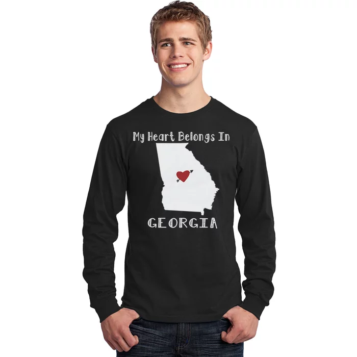 My Heart Belongs In Georgia Long Sleeve Shirt