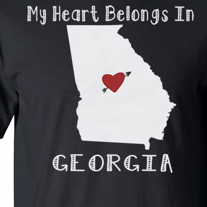 My Heart Belongs In Georgia Tall T-Shirt