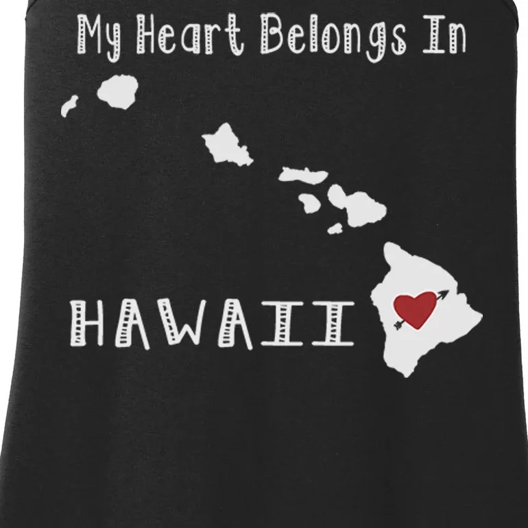 My Heart Belongs In Hawaii Ladies Essential Tank