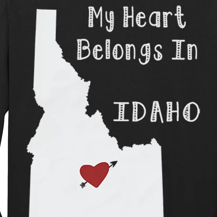 My Heart Belongs In Idaho Long Sleeve Shirt