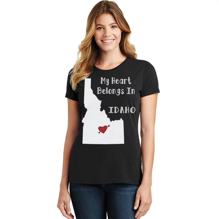 My Heart Belongs In Idaho Women's T-Shirt