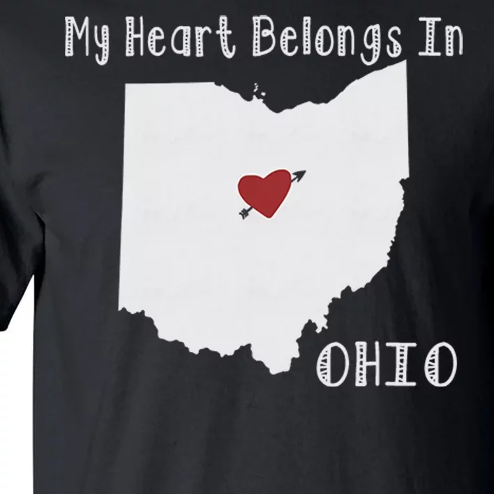 My Heart Belongs In Ohio Tall T-Shirt