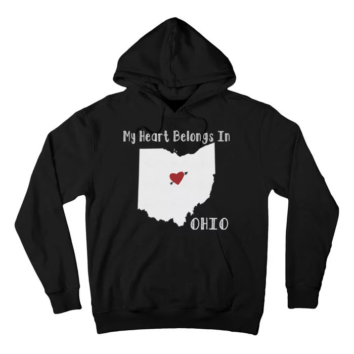 My Heart Belongs In Ohio Tall Hoodie