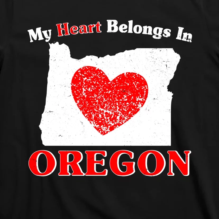 My Heart Belongs In Oregon T-Shirt