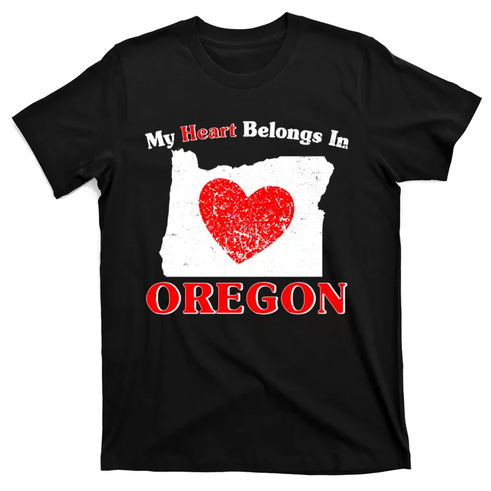 My Heart Belongs In Oregon T-Shirt