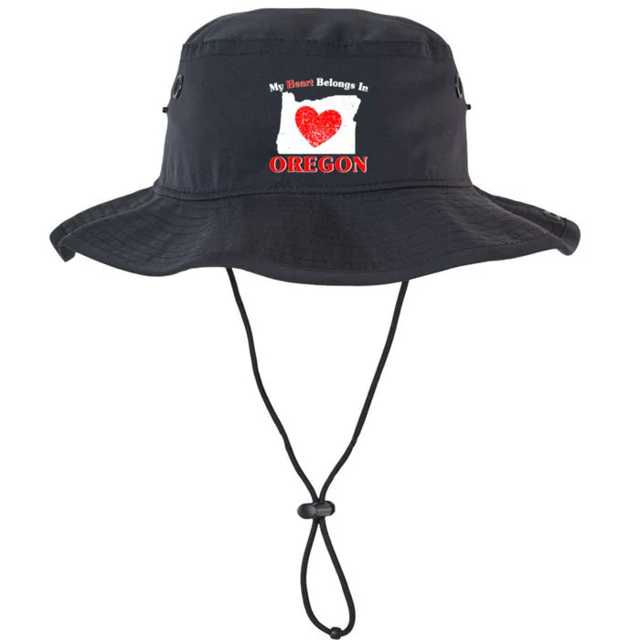 My Heart Belongs In Oregon Legacy Cool Fit Booney Bucket Hat