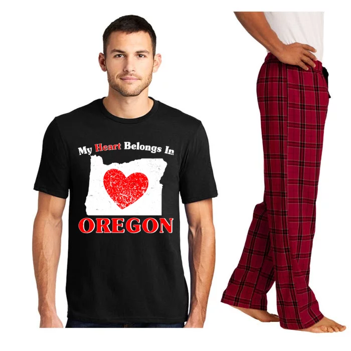 My Heart Belongs In Oregon Pajama Set