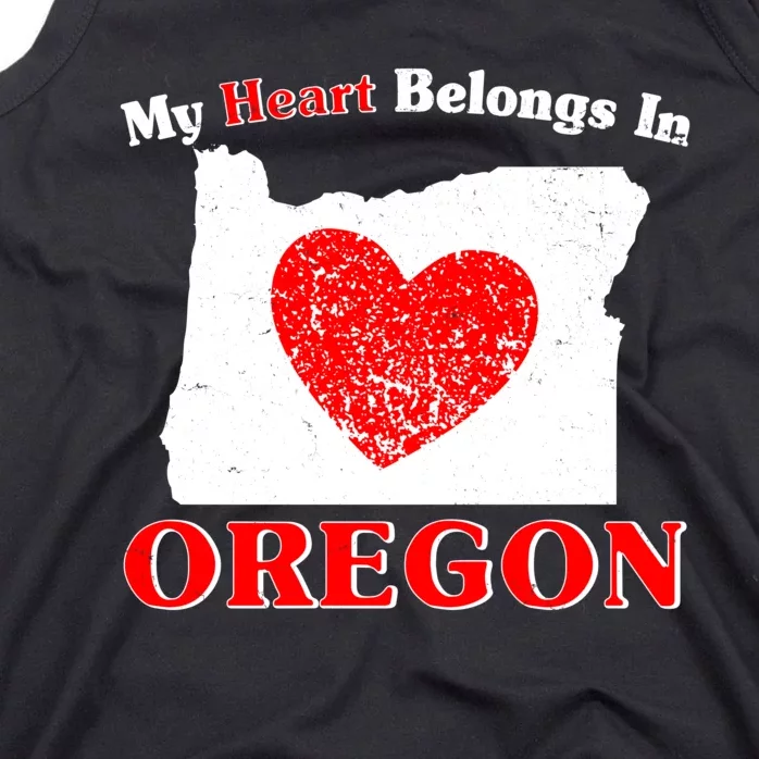 My Heart Belongs In Oregon Tank Top