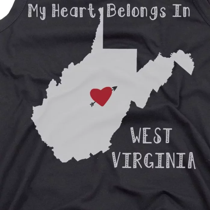 My Heart Belongs In West Virginia Tank Top