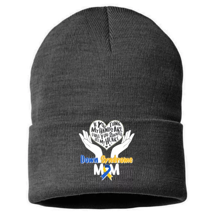 My Heart is Full - Down Syndrome Mom Sustainable Knit Beanie