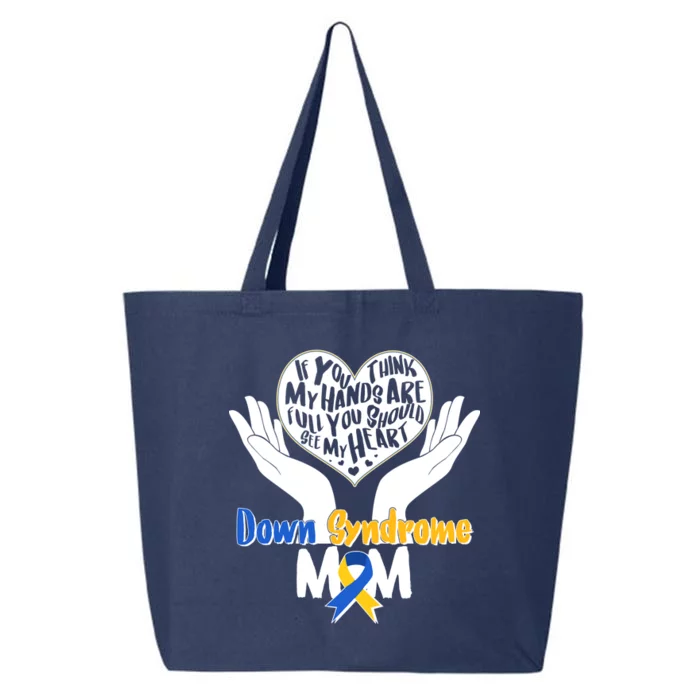 My Heart is Full - Down Syndrome Mom 25L Jumbo Tote